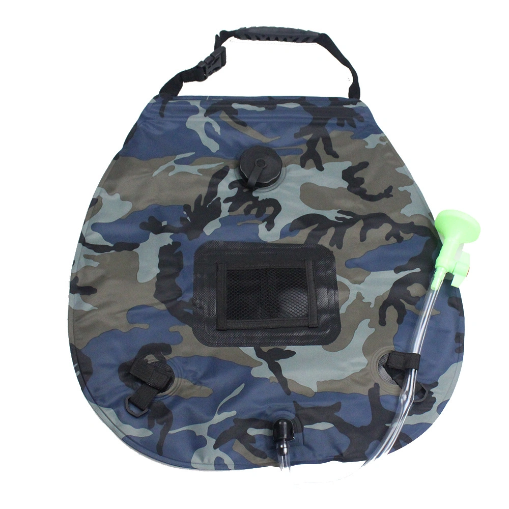 Outdoor Portable Solar Hot Water Bag Shower Bag 20L Outdoor Water Storage Bag Camping Shower Bag 20L