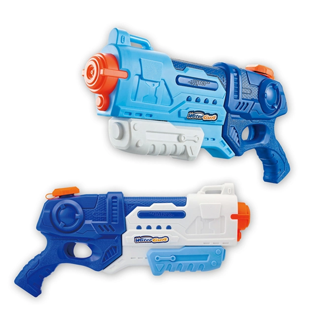 Amazon Hot Kids Pumping Pull Type Water Gun Toy 1500ml Large Capacity Big Water Guns Toy 2 Colors Mixed Summer Outdoor Game Toy Children Water Gun